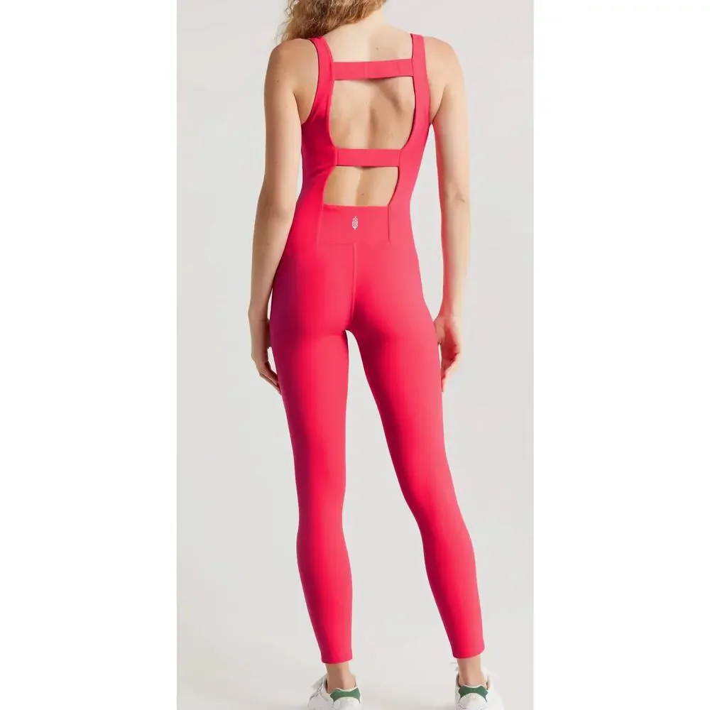 NEW FREE PEOPLE Never Better Strappy Back Jumpsuit Size XS Ret $98